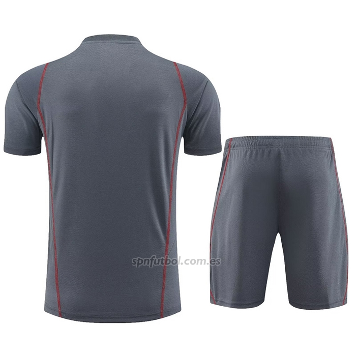 Chandal del Arsenal Manga Corta 2023-2024 Gris - Pantalon Corto